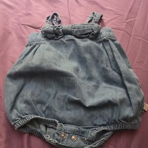 Ruffle Butts Chambray Blue Bodysuit